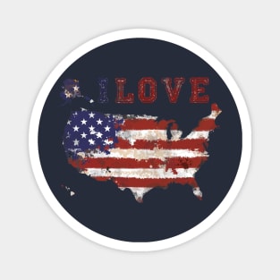 i love america Magnet